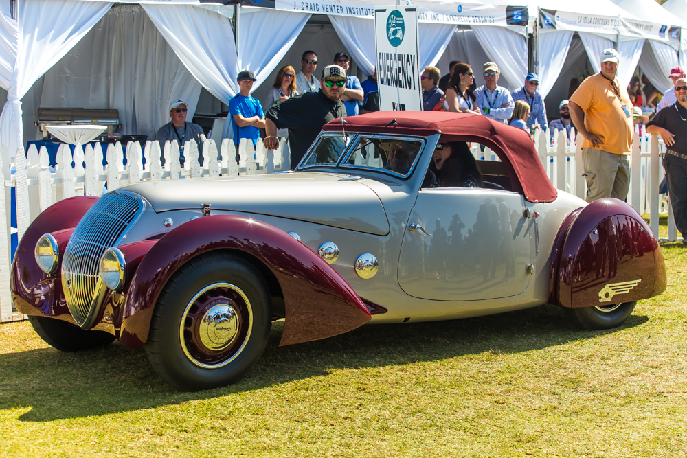 At La Jolla Concours d'Elegance, you'll see lots of classic cars like this one