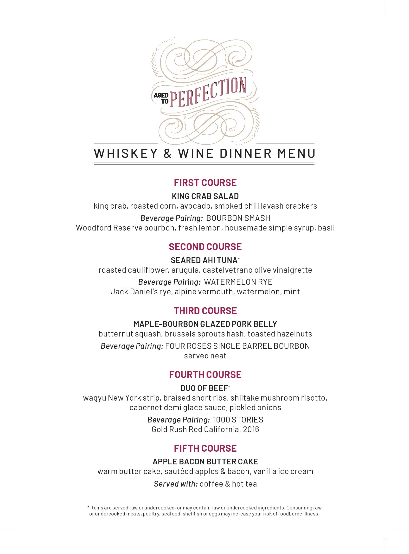 flemings la jolla wine whiskey dinner