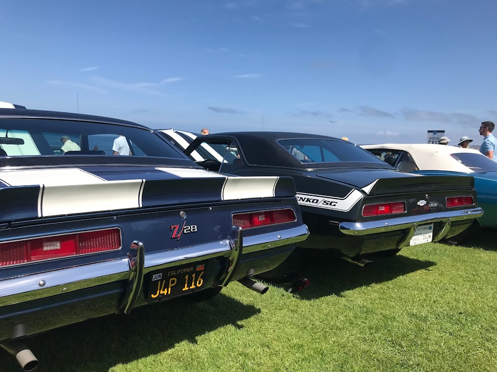 Vintage muscle cars at La Jolla Concours d'Elegance