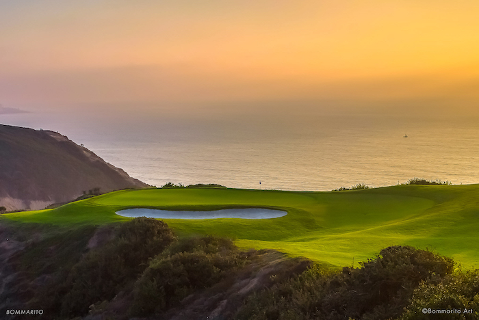 Sunset at Torrey Pines in La Jolla