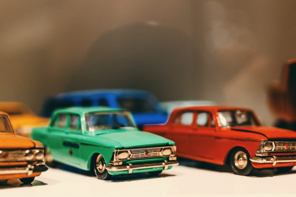 Cars of different colors