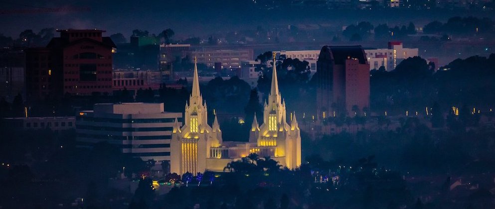 Mormon Temple in La Jolla area of San Diego