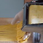 Handmade Italian pasta in a La Jolla restaurant kitchen