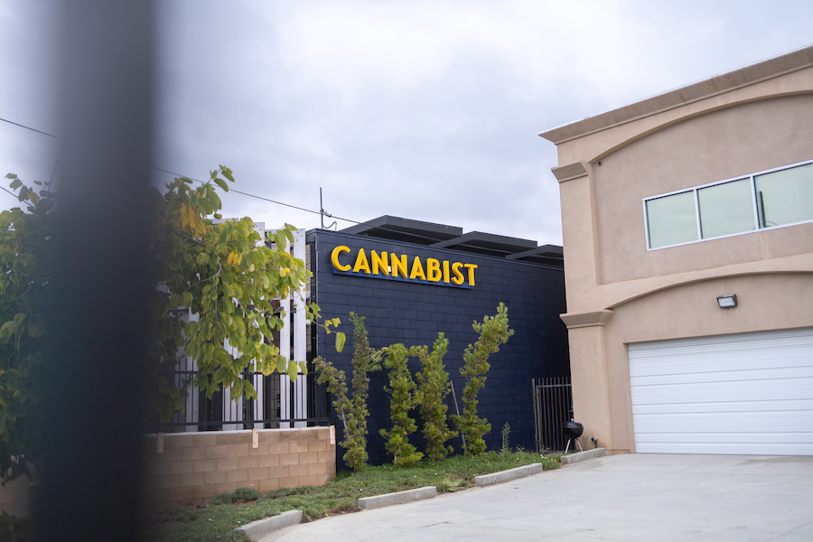 A San Diego dispensary sign