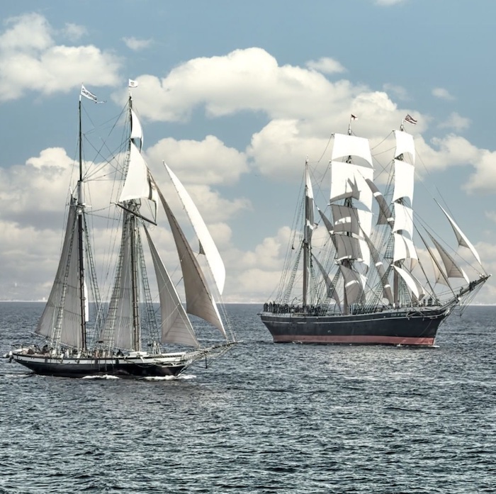 The Star of India under full sail