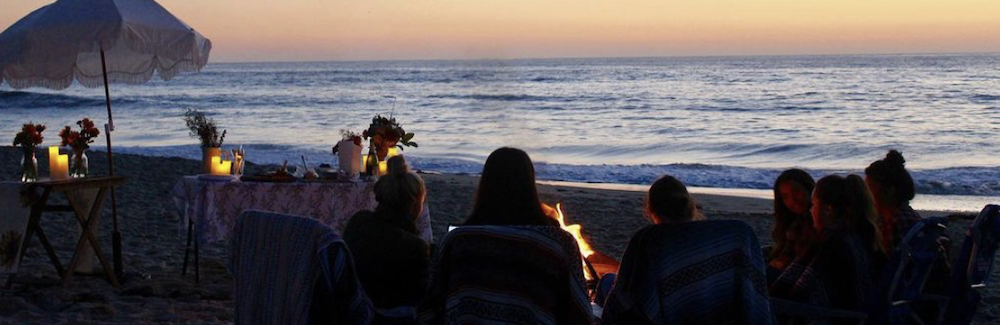 Beach bonfire in La Jolla from A Timeless Day