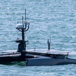 Unmanned vessel - USB Catbus - in San Diego Harbor