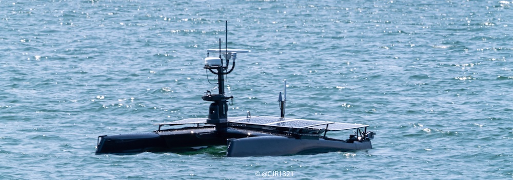 Unmanned vessel - USB Catbus - in San Diego Harbor