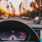 Driving through Cypress, California
