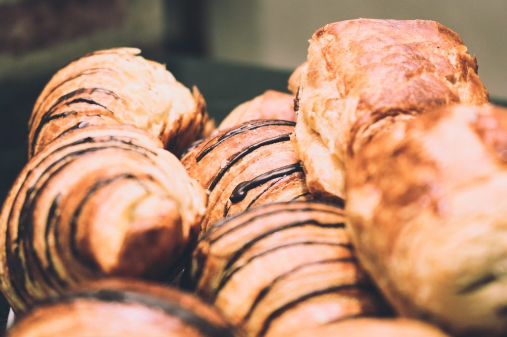 Baked goods and pastries at a La Jolla restaurant