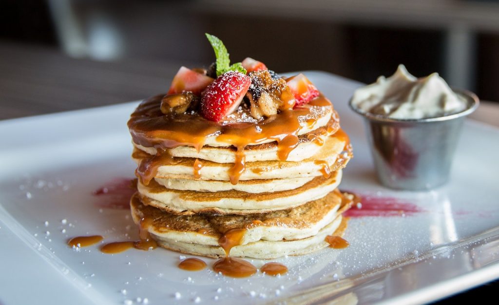 Breakfast in a La Jolla restaurant