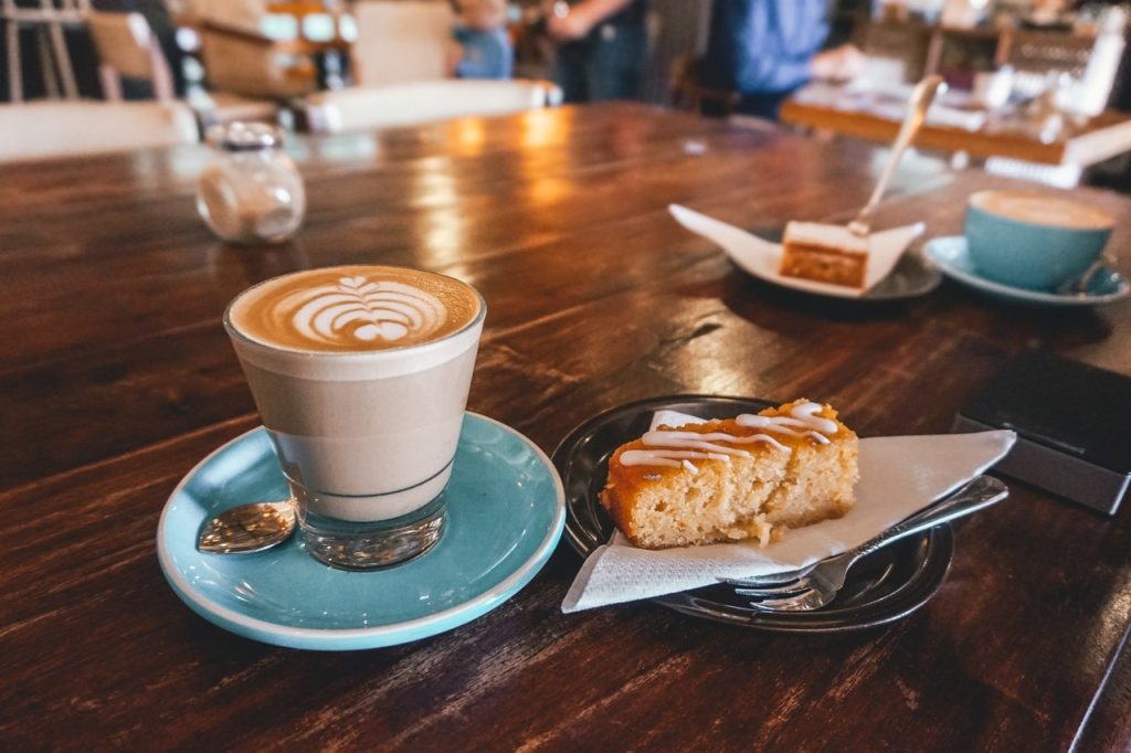 A coffee shop in La Jolla