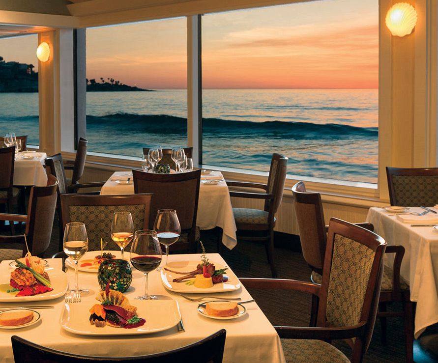 An ocean view at a La Jolla restaurant