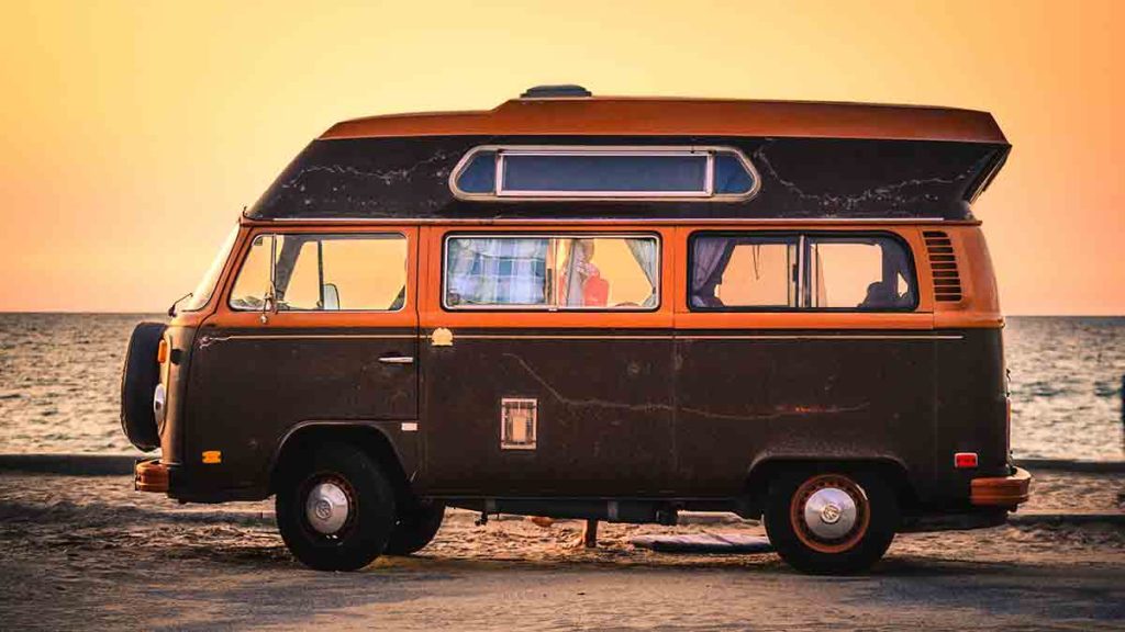 Watch A 1999 VW Transporter Play In The Sand And Water At Lokken Beach