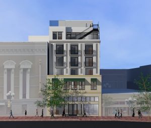 Artist rendering of the new AC Hotel in the Gaslamp