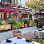 Outdoor dining at Bernini's Bistro in La Jolla