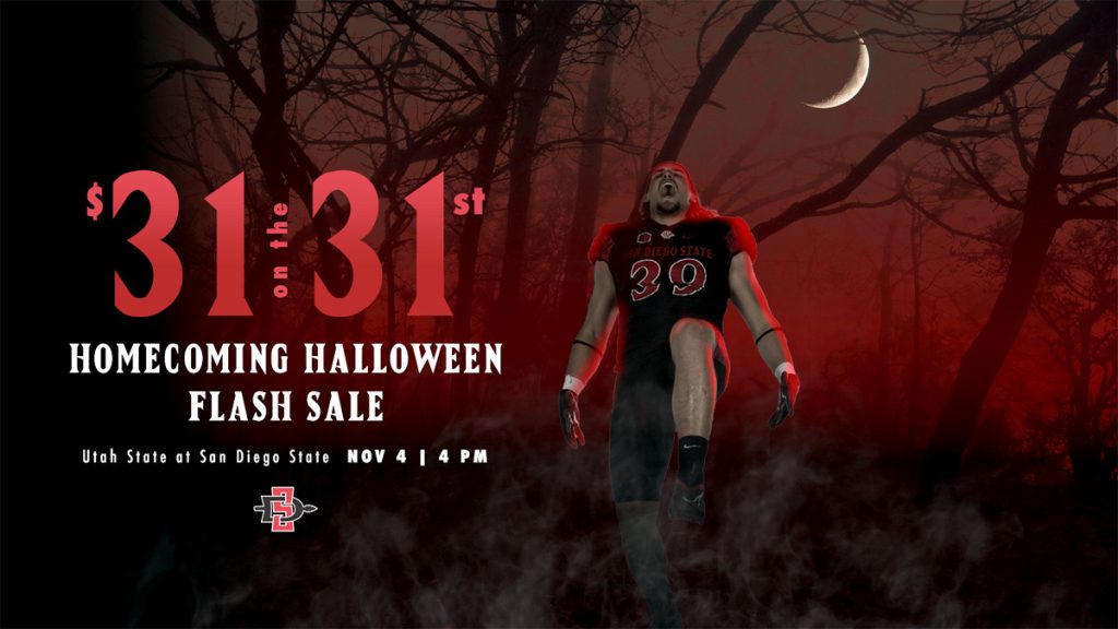 Aztec Football Homecoming Game Ticket Sale on Oct 31