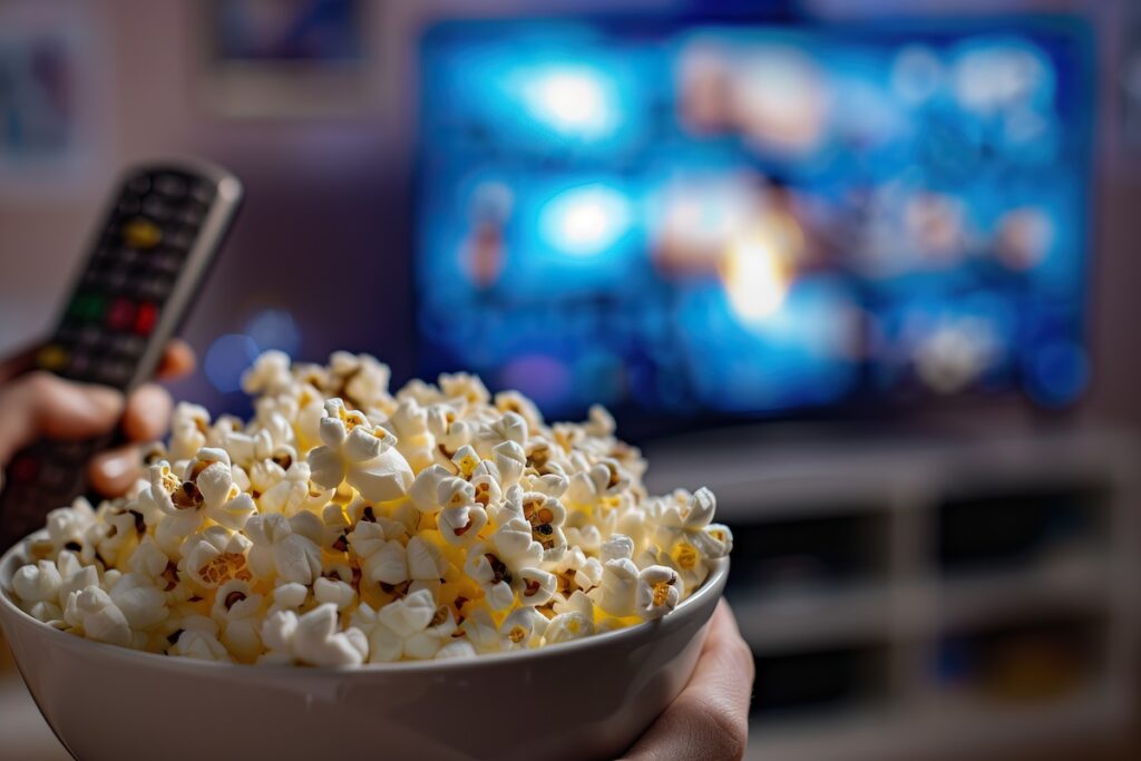 A family movie night is another great alternative to Halloween in San Diego