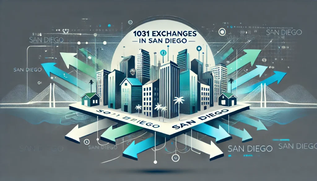 An illustration that says 1031 Exchanges in San Diego