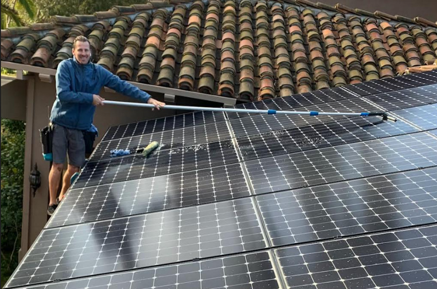 Solar Panel Cleaning in La Jolla clear View Window Washing