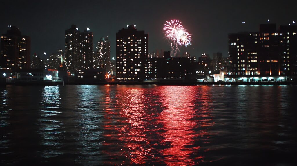 San Diego Harbor during New Years Eve